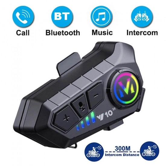 Y10 Motosiklet Kaskı İnterkomu (Gürültü Engelleyici Bluetooth Kulaklık)