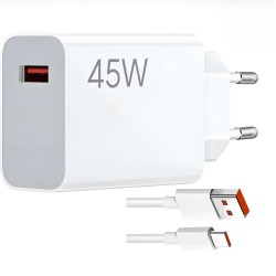45 Watt Akıllı Çipli Hızlı Şarj Aleti