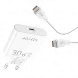 Auris Ars-ch60 30w Ultra Slim Gan Hızlı Şarj Adaptörü + Type-c Kablo