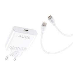 Auris ARS-CH70 25W GaN Type-C to Lightning Hızlı Şarj Cihazı Seti