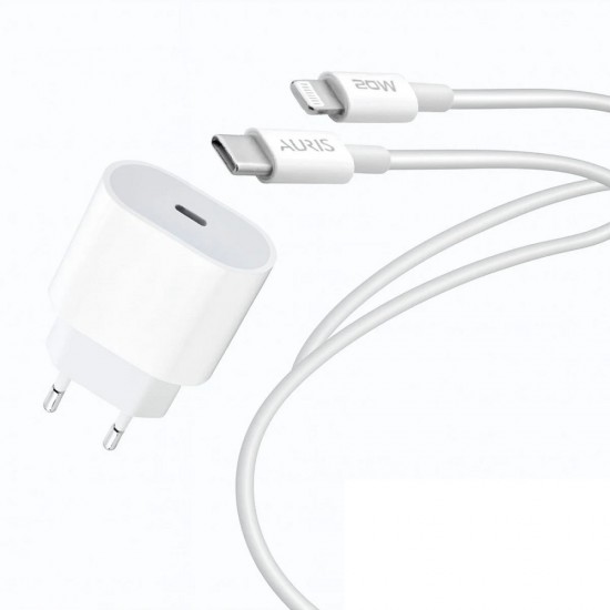 Auris iPhone 8,11,12,13,14 Pro ve Pro Max Uyumlu 20w Pd Şarj Seti