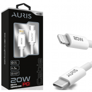 Auris CB19 20W Usb-C-Lightning Kablo Auris CB19 20W Usb-C-Lightning Kablo