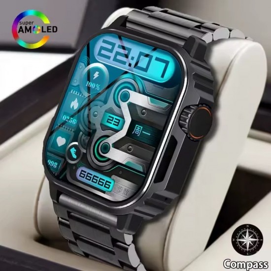fio sw3 amoled ekran 3 kordonlu su geçirmez akıllı saat