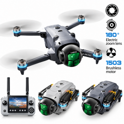 A26 Pro Kameralı Katlanabilir Drone 180° Zoom Lensli