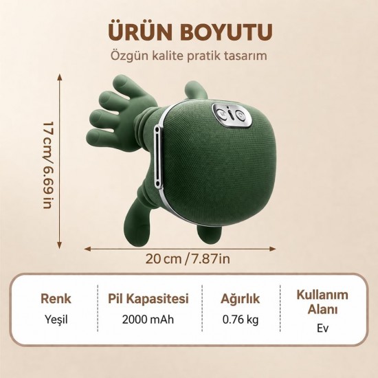 fioplus sarjli yogurmali boyun ve omuz masaj aleti kutusu