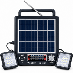 XB-919BT Güneş Enerjili Cift LED Lambalı Kablosuz Bluetooth Hoparlör 