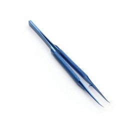 Titanyum Alaşımlı Eğri Uç Entegre Cımbızı 0.15mm Mavi