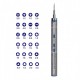 mechanic x-drive 24 pcs batch heads electric screwdriver sarj edilebilir hassas elektrikli tornavida seti mavi kutulu