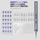 mechanic x-drive 24 pcs batch heads electric screwdriver sarj edilebilir hassas elektrikli tornavida seti mavi kutulu