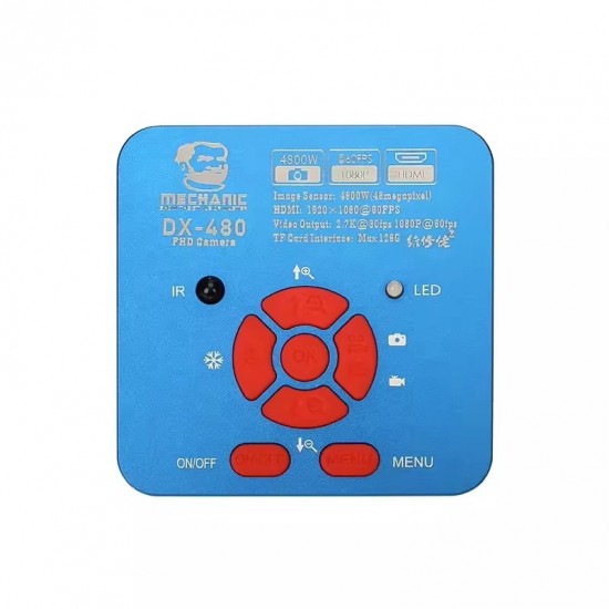 mechanic dx-480 yüksek çözünürlüklü 48mp hdmi usb sensörlü endüstriyel pcb anakart arıza tespit mikroskop kamerası