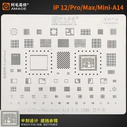 Amaoe iPhone 12 Pro Max A14 BGA Reballing Şablonu - U-IP12 Entegre Kalıplama Stencil