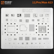 iPhone 11 Pro Max A13 BGA Reballing Şablonu - 0.12mm Entegre Kalıplama Stencil