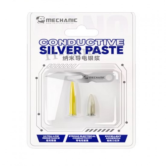 mechanic iletken gumus pasta conductive silver paste pcb hat tamir seti bicakli