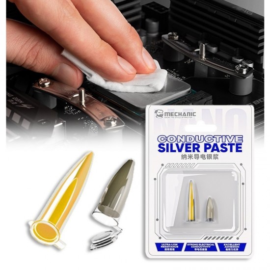 mechanic iletken gumus pasta conductive silver paste pcb hat tamir seti bicakli