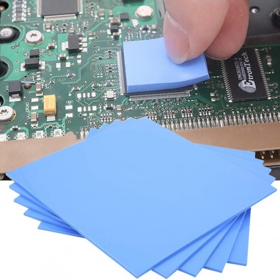 anakart islemci chipset hazir kesilmis termal ped mavi silikon isi iletim macunu kutulu